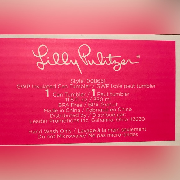 Lilly Pulitzer Cabana Cocktail can cooler - Picture 5 of 6